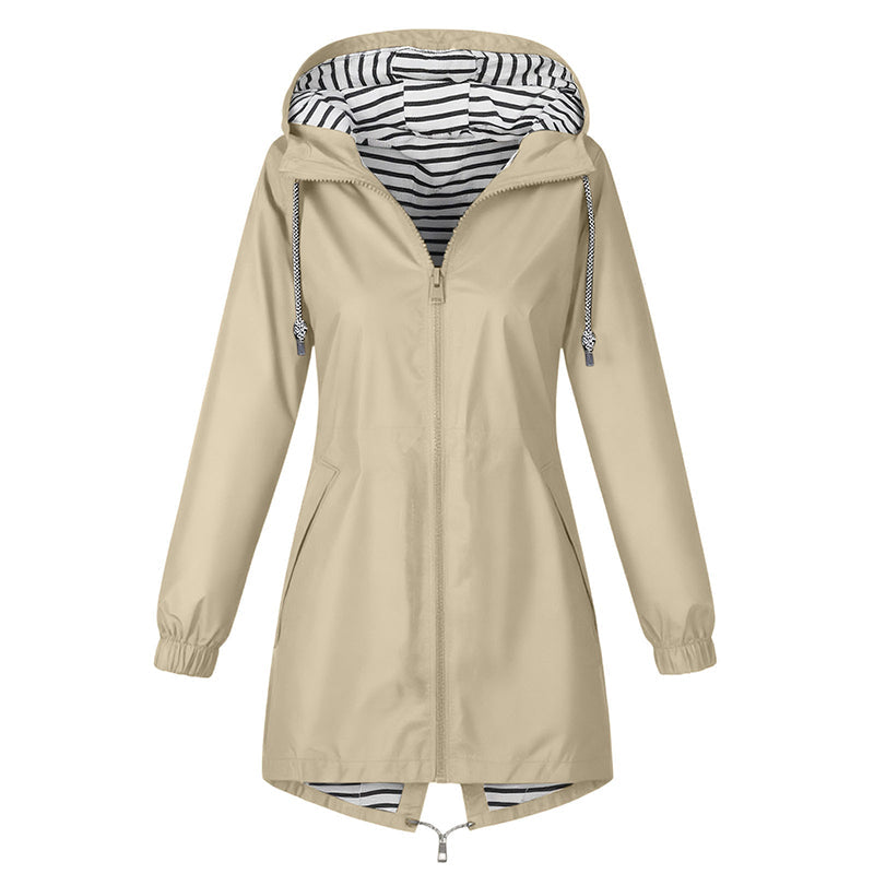 🌸 OFFRE LIMITÉE –50% ! ✨ Veste à capuche imperméable d'extérieur pour femme