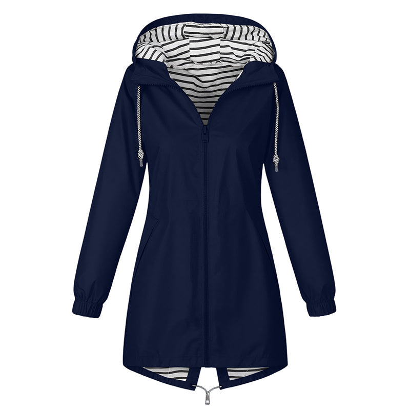 🌸 OFFRE LIMITÉE –50% ! ✨ Veste à capuche imperméable d'extérieur pour femme