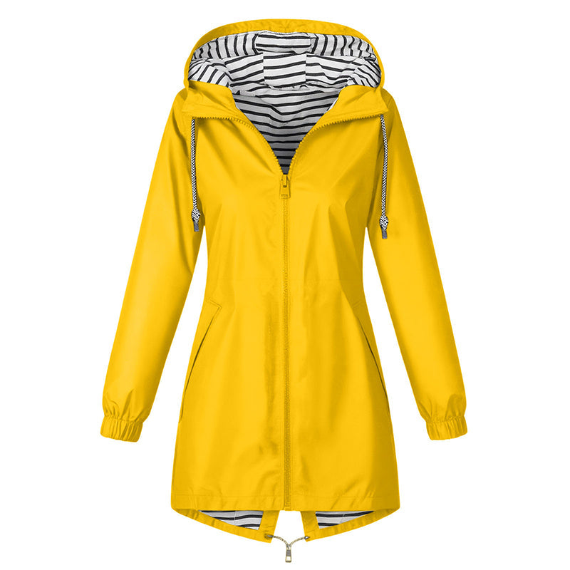 🌸 OFFRE LIMITÉE –50% ! ✨ Veste à capuche imperméable d'extérieur pour femme