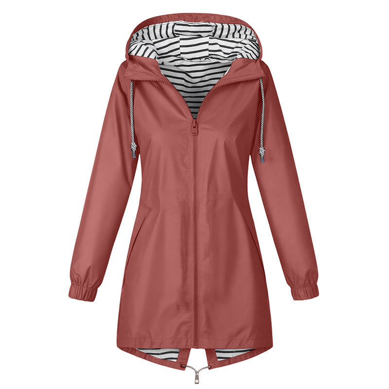 🌸 OFFRE LIMITÉE –50% ! ✨ Veste à capuche imperméable d'extérieur pour femme