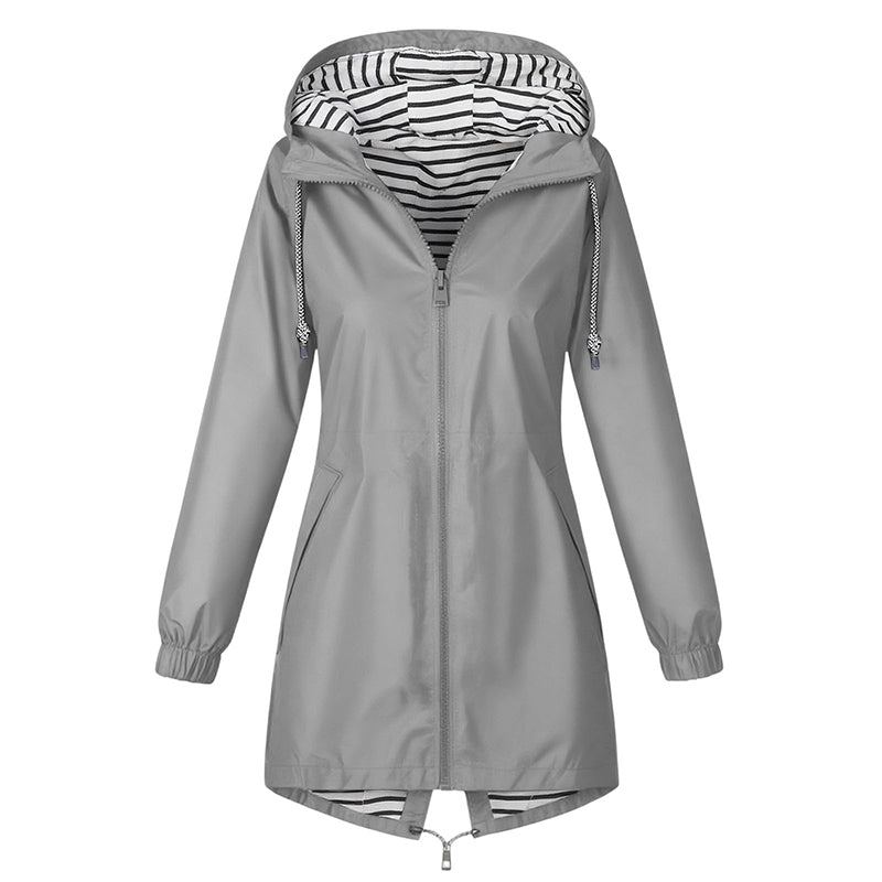 🌸 OFFRE LIMITÉE –50% ! ✨ Veste à capuche imperméable d'extérieur pour femme