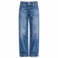 Jean en denim large rétro pour femme