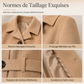 Manteau ajusté élégant à boutonnage simple pour femme