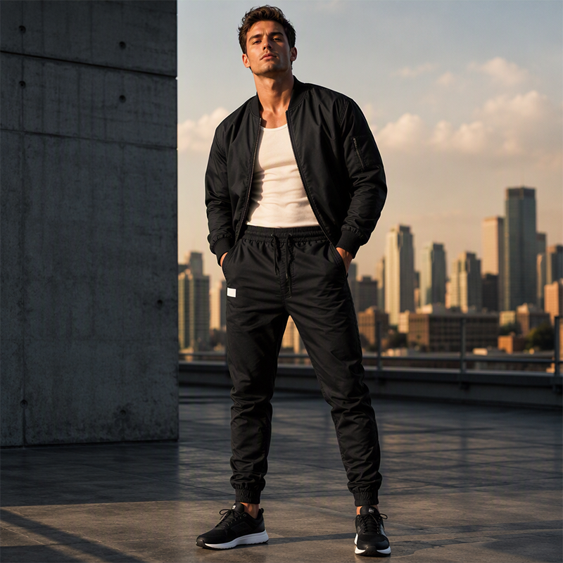 Promotion exceptionnelle : 50 % de réduction  🔥  Pantalon slim décontracté à cordon pour homme
