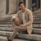 Cardigan mi-long pour homme en maille torsadée