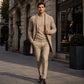 Cardigan mi-long pour homme en maille torsadée