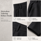 Pantalon décontracté pour femme, taille haute, coupe ajustée et jambes larges, au tombé fluide