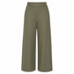 Pantalon décontracté pour femme, taille haute, coupe ajustée et jambes larges, au tombé fluide