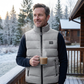 Gilet matelassé à col montant pour homme