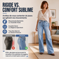 Jean en denim à jambes larges et haute élasticité pour femme