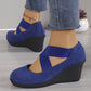 Chaussures plates compensées à enfiler confortables pour femmes