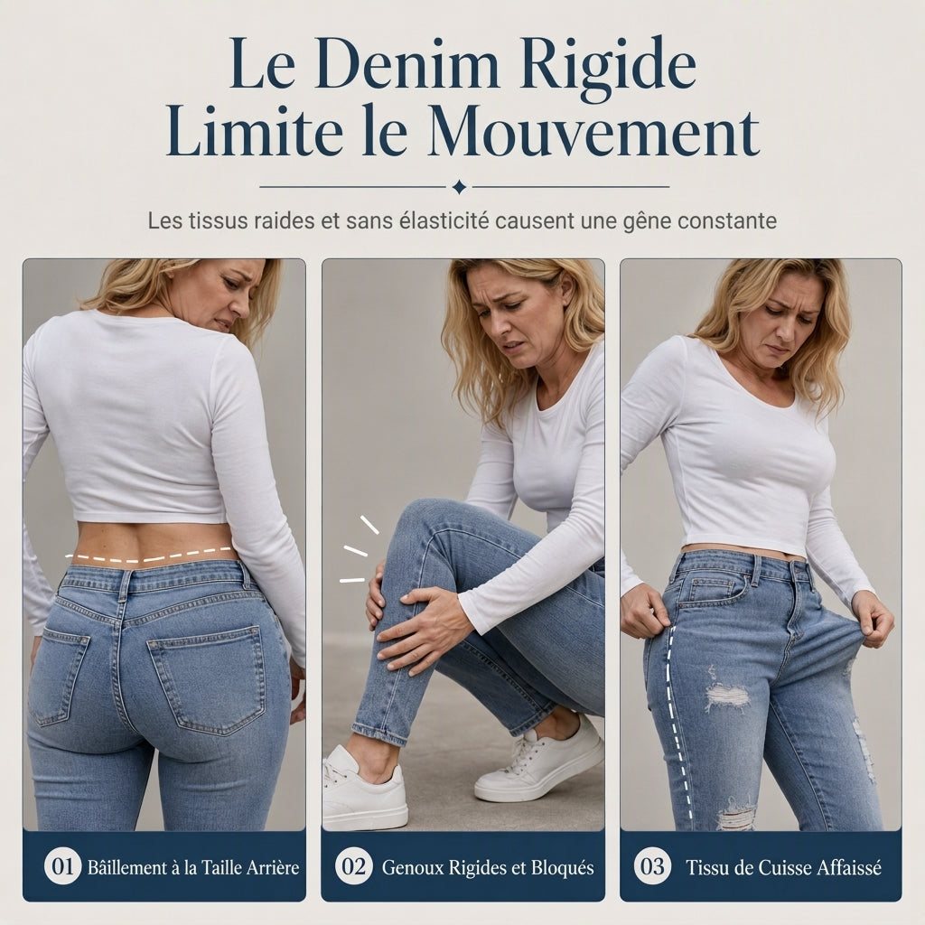 Jean skinny taille haute déchiré pour femme, pantalon en denim stretch délavé