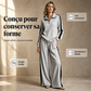 Ensemble sweat décontracté et pantalon large pour femme