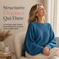 Pull en maille décontracté à col rond, coupe ample, manches longues chauve-souris, couleur unie