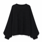 Pull en maille décontracté à col rond, coupe ample, manches longues chauve-souris, couleur unie