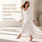 Robe femme A-line à manches longues et col carré