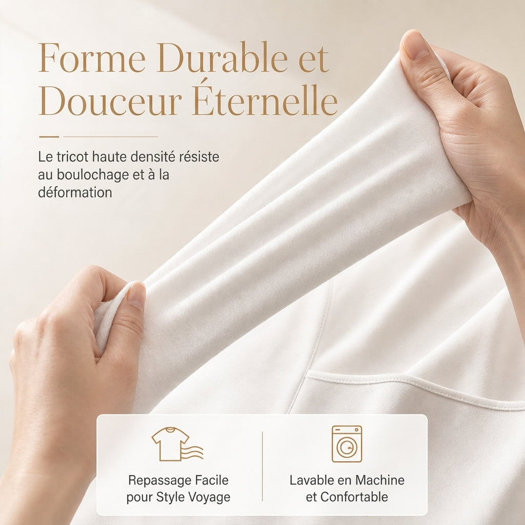 Robe femme A-line à manches longues et col carré