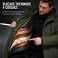 Manteau d'extérieur matelassé mi-long décontracté pour homme, épais et chaud pour l'hiver, disponible en grandes tailles