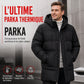 Manteau d'extérieur matelassé mi-long décontracté pour homme, épais et chaud pour l'hiver, disponible en grandes tailles