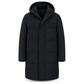 Manteau d'extérieur matelassé mi-long décontracté pour homme, épais et chaud pour l'hiver, disponible en grandes tailles