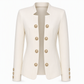 Blazer ajusté pour femme à col montant