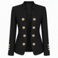 Blazer ajusté pour femme à col montant