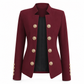 Blazer ajusté pour femme à col montant