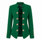 Blazer ajusté pour femme à col montant