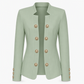 Blazer ajusté pour femme à col montant