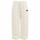 Pantalons de détente décontractés pour femme doublés de flanelle chaude