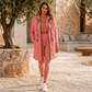 Veste à capuche mi-longue épaisse pour femme