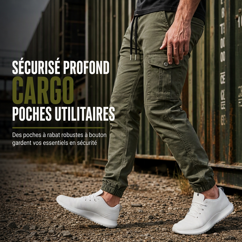 Pantalons cargo décontractés légers, joggings de randonnée en extérieur pour les sports d'automne et d'hiver, la course à pied et l'entraînement
