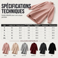 Robe pull en maille col roulé douce pour femme
