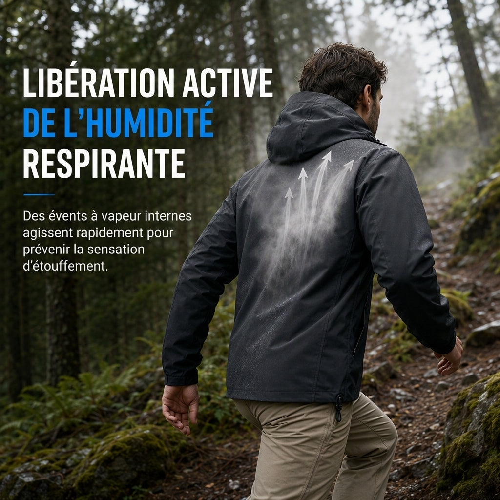 Veste softshell à capuche unisexe pour l'extérieur