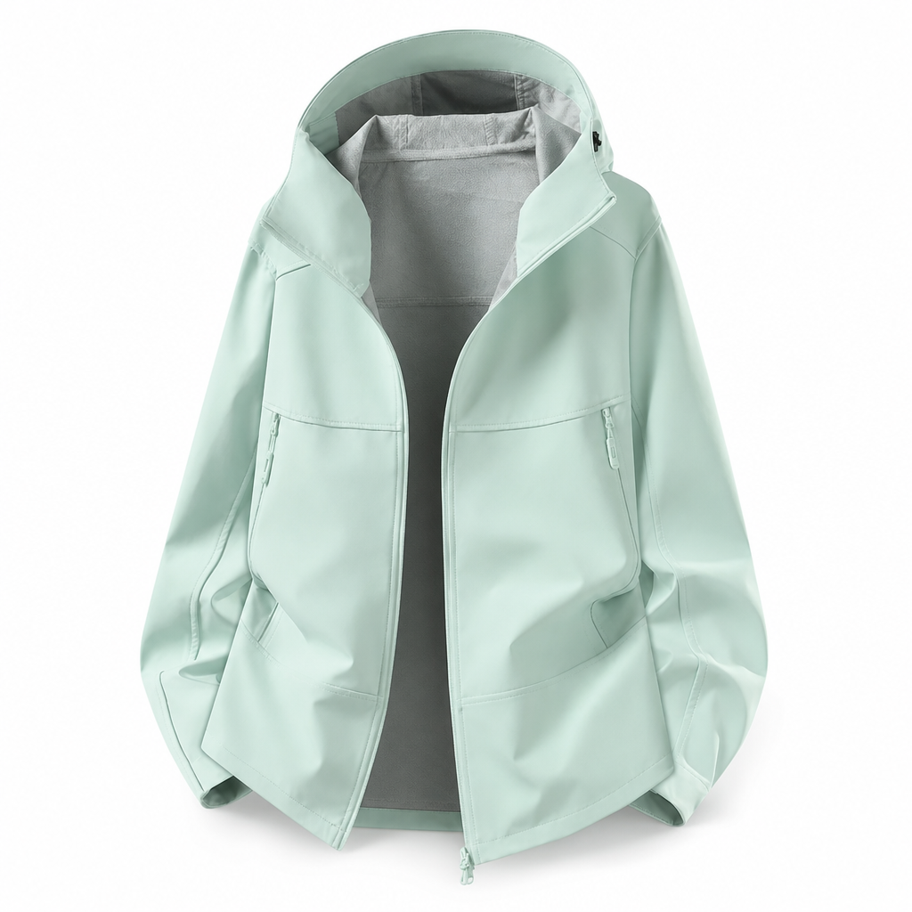 Veste softshell à capuche unisexe pour l'extérieur
