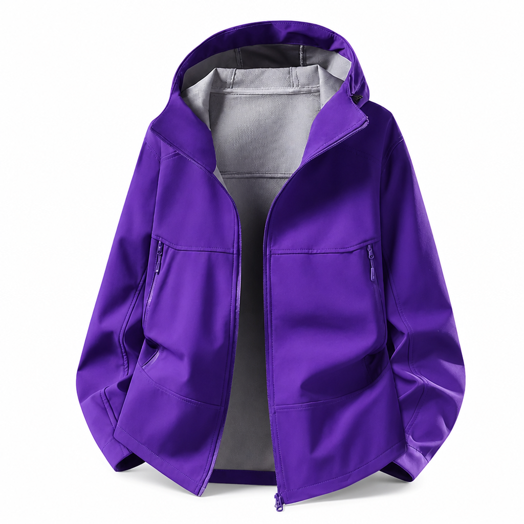 Veste softshell à capuche unisexe pour l'extérieur