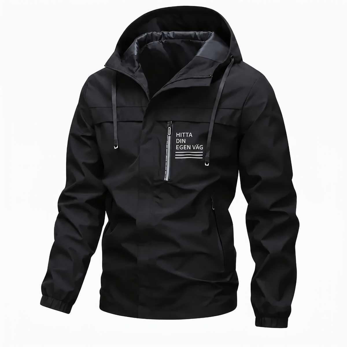 🌧️ Protection contre les intempéries, polyvalente pour le quotidien | Veste coupe-vent à capuche amovible pour homme