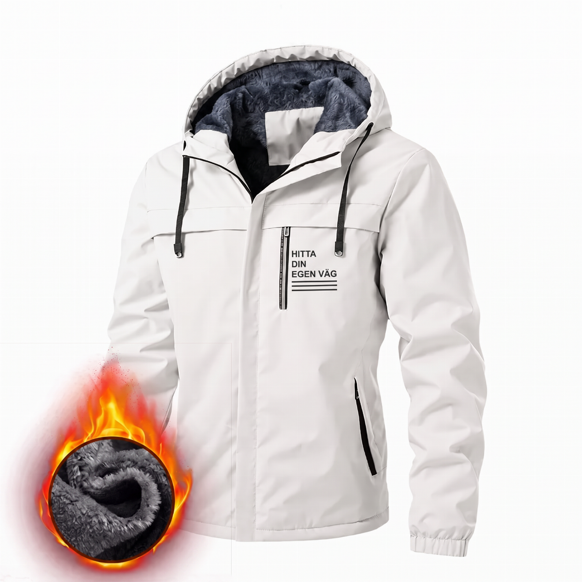 🌧️ Protection contre les intempéries, polyvalente pour le quotidien | Veste coupe-vent à capuche amovible pour homme