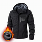 🌧️ Protection contre les intempéries, polyvalente pour le quotidien | Veste coupe-vent à capuche amovible pour homme