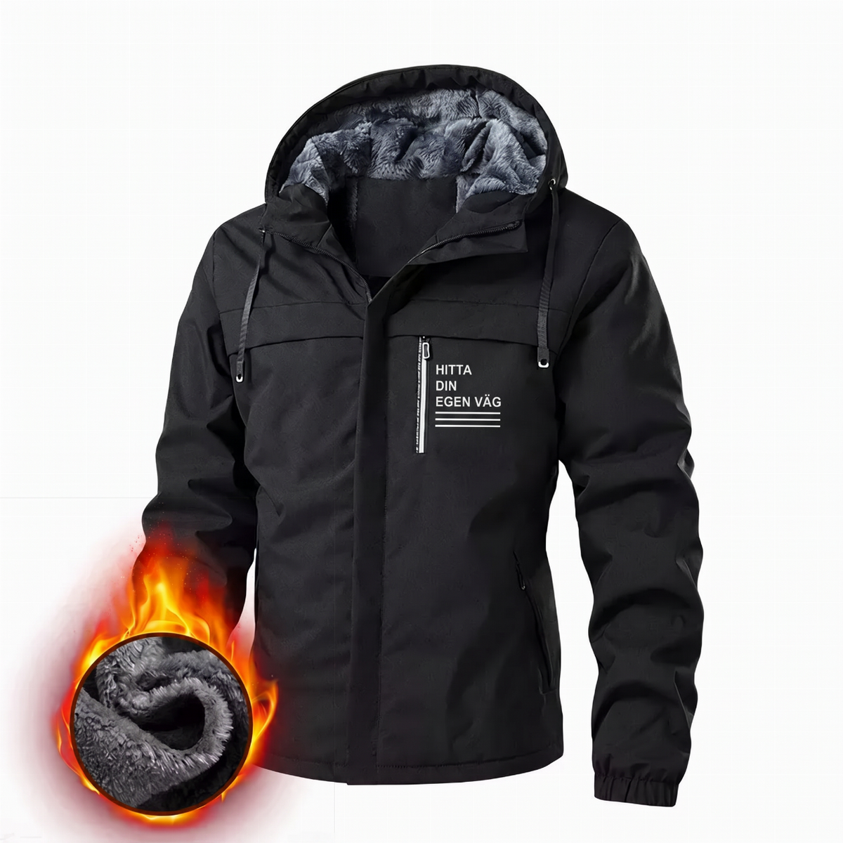 🌧️ Protection contre les intempéries, polyvalente pour le quotidien | Veste coupe-vent à capuche amovible pour homme