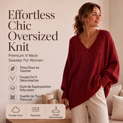 Pull en maille mi-long pour femme