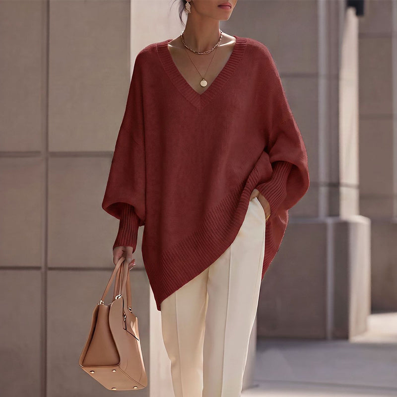 Pull en maille mi-long pour femme