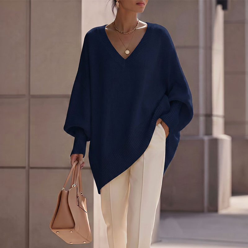 Pull en maille mi-long pour femme
