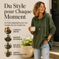 Sweat à capuche en jean décontracté pour femme