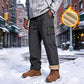 Pantalon thermique coupe-vent d'hiver pour hommes, adapté aux activités de plein air