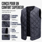 Gilet matelassé diamanté thermique d'hiver pour homme
