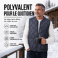 Gilet matelassé diamanté thermique d'hiver pour homme