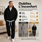Ensemble à la mode pour homme : sweat à capuche demi-zip et pantalon large
