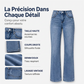 Jeans décontractés extensibles à taille haute pour femmes