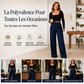 Pantalon large taille haute décontracté pour femmes